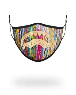 1994 GOLD METALLIC SHARK POLYESTER FACE MASK>SPRAYGROUND Discount