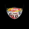 ADULT BEWARE OF THE DOG FORM-FITTING FACE MASK>SPRAYGROUND New