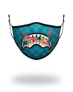 ADULT BLOSSOM SHARK FORM FITTING FACE MASK>SPRAYGROUND Clearance