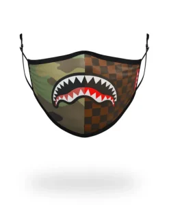 ADULT CHECKS u0026 CAMO FORM FITTING FACE MASK>SPRAYGROUND