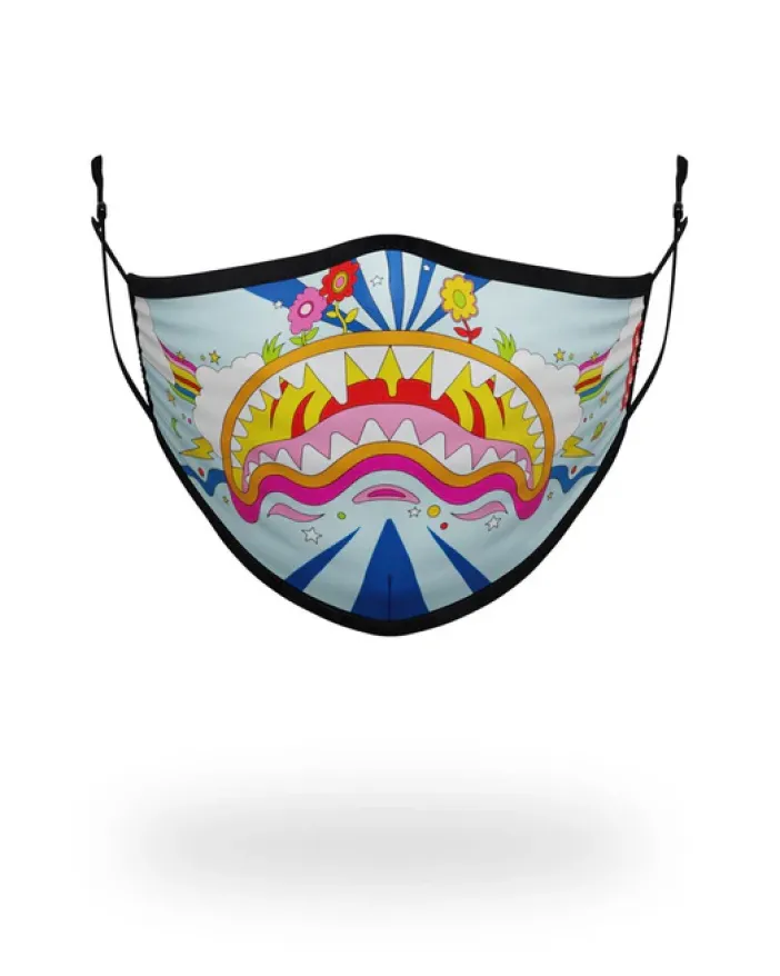 ADULT GROOVY SHARK FORM FITTING FACE MASK>SPRAYGROUND Best