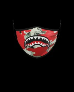ADULT MONEY CAMO (RED) FORM-FITTING FACE MASK>SPRAYGROUND Outlet