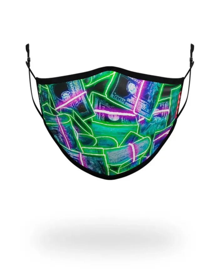 ADULT NEON MONEY FORM FITTING FACE MASK>SPRAYGROUND Discount