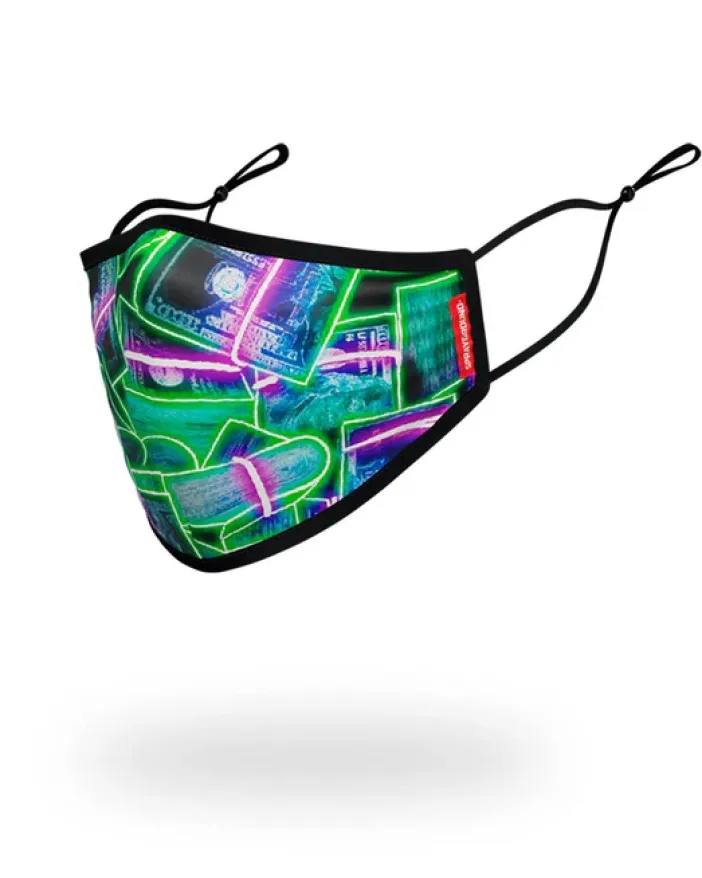 ADULT NEON MONEY FORM FITTING FACE MASK>SPRAYGROUND Discount