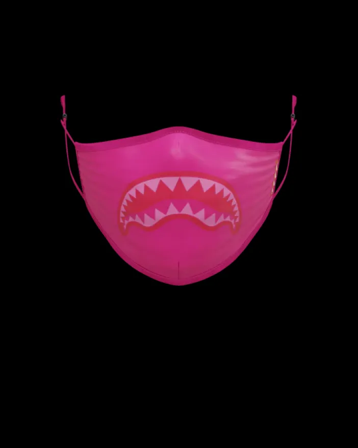ADULT PINK SHARK FORM-FITTING FACE MASK>SPRAYGROUND Sale