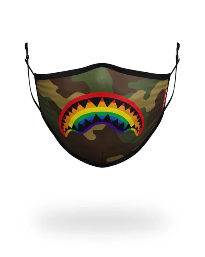 ADULT RAINBOW SHARK FORM FITTING FACE MASK>SPRAYGROUND Online
