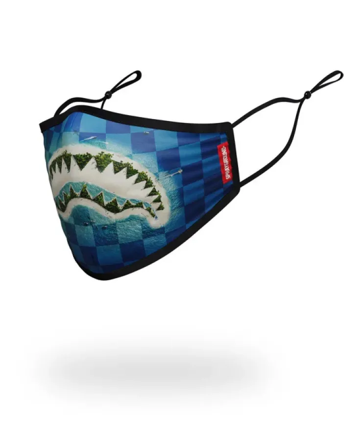 ADULT SHARK ISLAND FORM FITTING FACE MASK>SPRAYGROUND Hot
