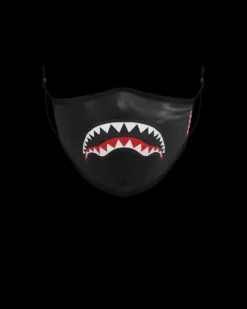 ADULT SHARK LOGO (BLACK) FORM-FITTING FACE MASK>SPRAYGROUND Best