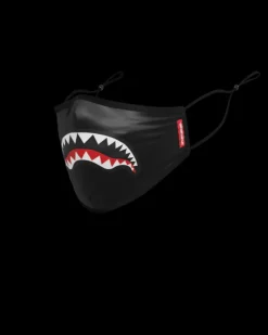 ADULT SHARK LOGO (BLACK) FORM-FITTING FACE MASK>SPRAYGROUND Best