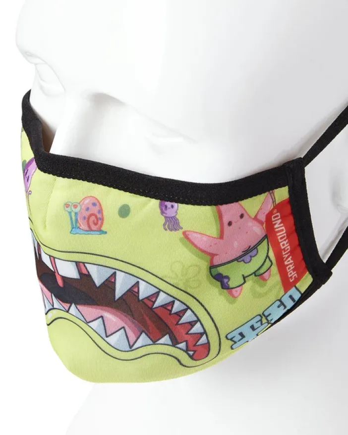 ADULT SPONGEBOB JAPAN SHARK FORM FITTING FACE-COVERING>SPRAYGROUND Clearance