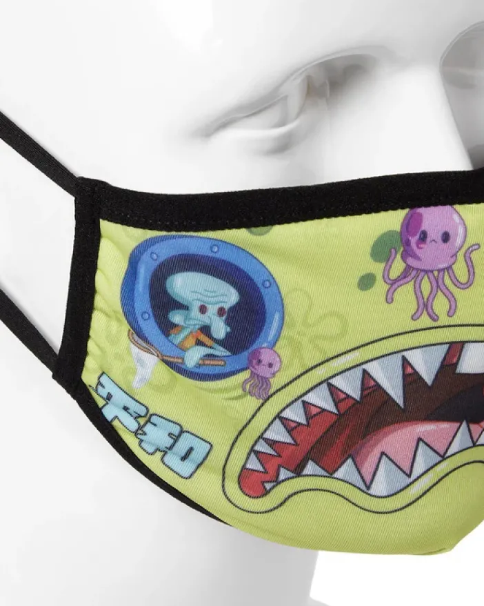 ADULT SPONGEBOB JAPAN SHARK FORM FITTING FACE-COVERING>SPRAYGROUND Clearance