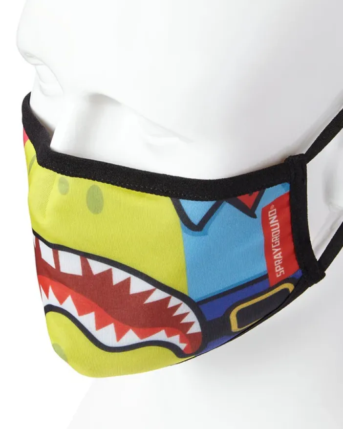 ADULT SPONGEBOB OG SHARK FORM FITTING FACE-COVERING>SPRAYGROUND Outlet