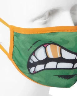 ADULT TMNT: MICHELANGELO SHARK FORM FITTING FACE-COVERING><noscript><img width=