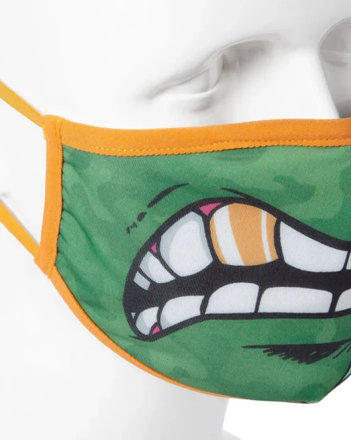 ADULT TMNT: MICHELANGELO SHARK FORM FITTING FACE-COVERING>SPRAYGROUND Clearance