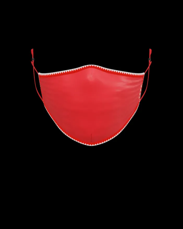 ADULT VERTICAL SHARK (RED) FORM-FITTING FACE MASK>SPRAYGROUND Hot
