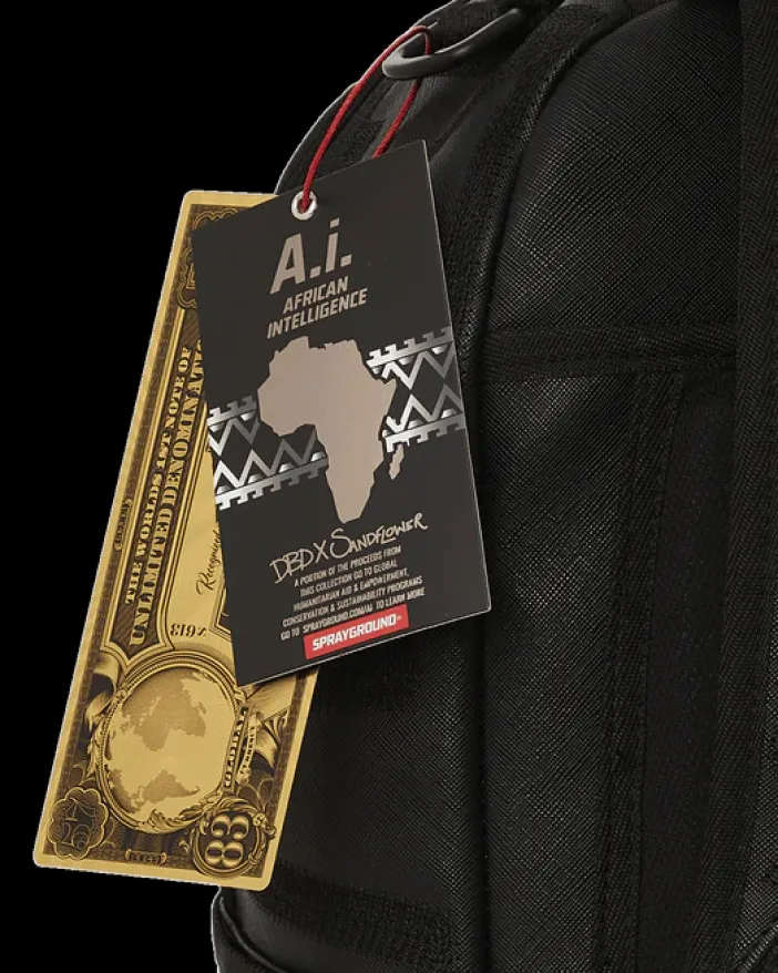 AFRICAN INTELLIGENCE 9 APEX GENIUS BACKPACK - SANDFLOWER COLLAB>SPRAYGROUND New