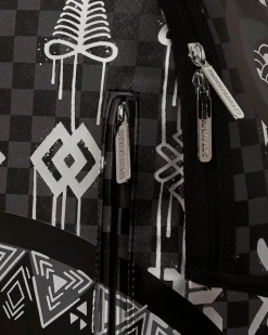 AFRICAN INTELLIGENCE 9 POWER GLYPHICS BACKPACK - SANDFLOWER COLLAB><noscript><img width=