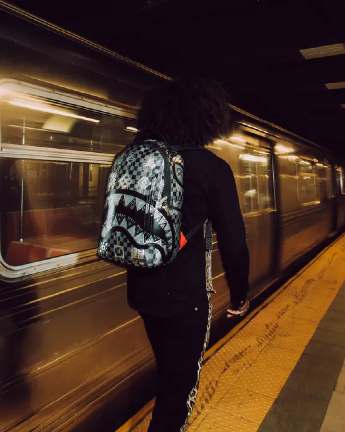 AFRICAN INTELLIGENCE 9 POWER GLYPHICS BACKPACK - SANDFLOWER COLLAB>SPRAYGROUND Sale