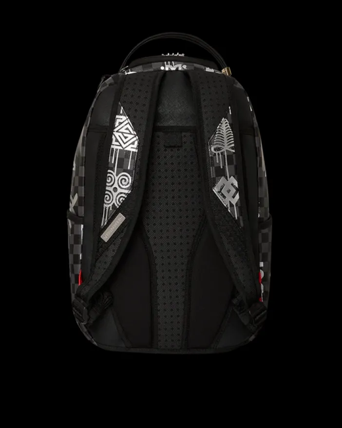 AFRICAN INTELLIGENCE 9 POWER GLYPHICS BACKPACK - SANDFLOWER COLLAB>SPRAYGROUND Sale