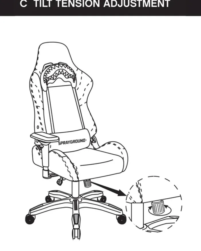 3AM GAMING CHAIR - SUPER RARE>SPRAYGROUND New
