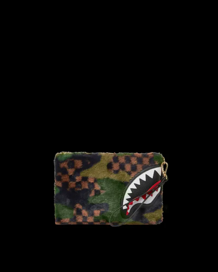 BIG SKY FUR SHARK CROSSOVER CLUTCH>SPRAYGROUND Sale