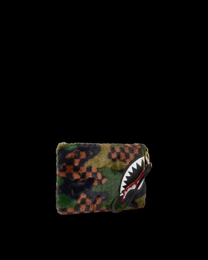 BIG SKY FUR SHARK CROSSOVER CLUTCH>SPRAYGROUND Sale