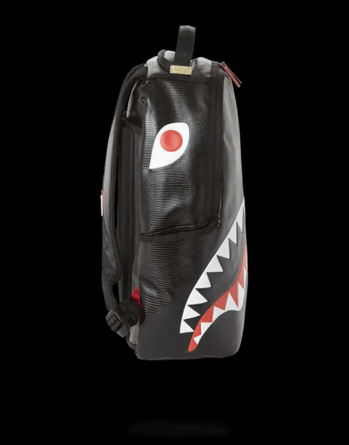 BLACK REPTILE SHARK BACKPACK (ONE OF ONE)>SPRAYGROUND Best