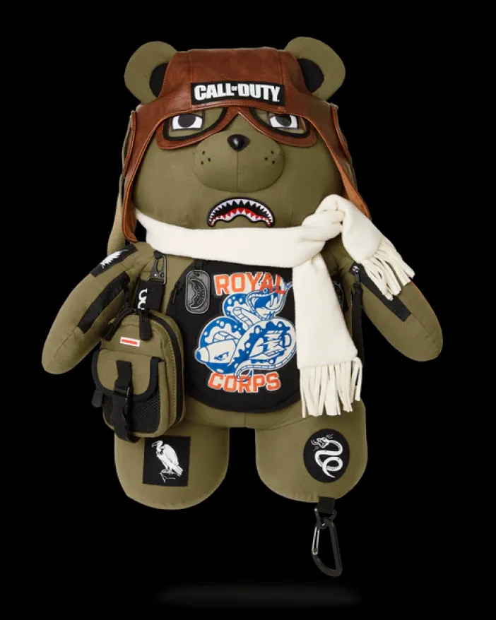 CALL OF DUTY AVIATOR FEARLESS MONEYBEAR TEDDYBEAR BACKPACK>SPRAYGROUND Sale
