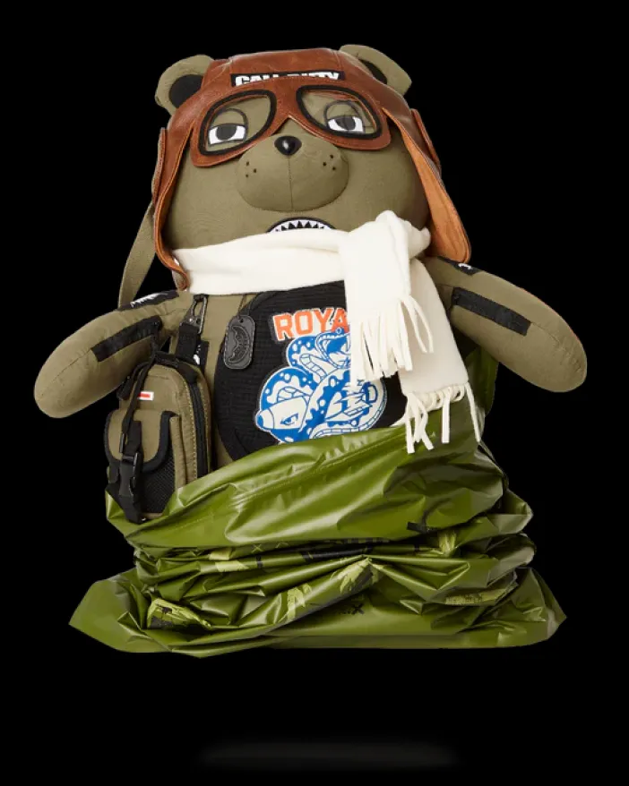 CALL OF DUTY AVIATOR FEARLESS MONEYBEAR TEDDYBEAR BACKPACK>SPRAYGROUND Sale
