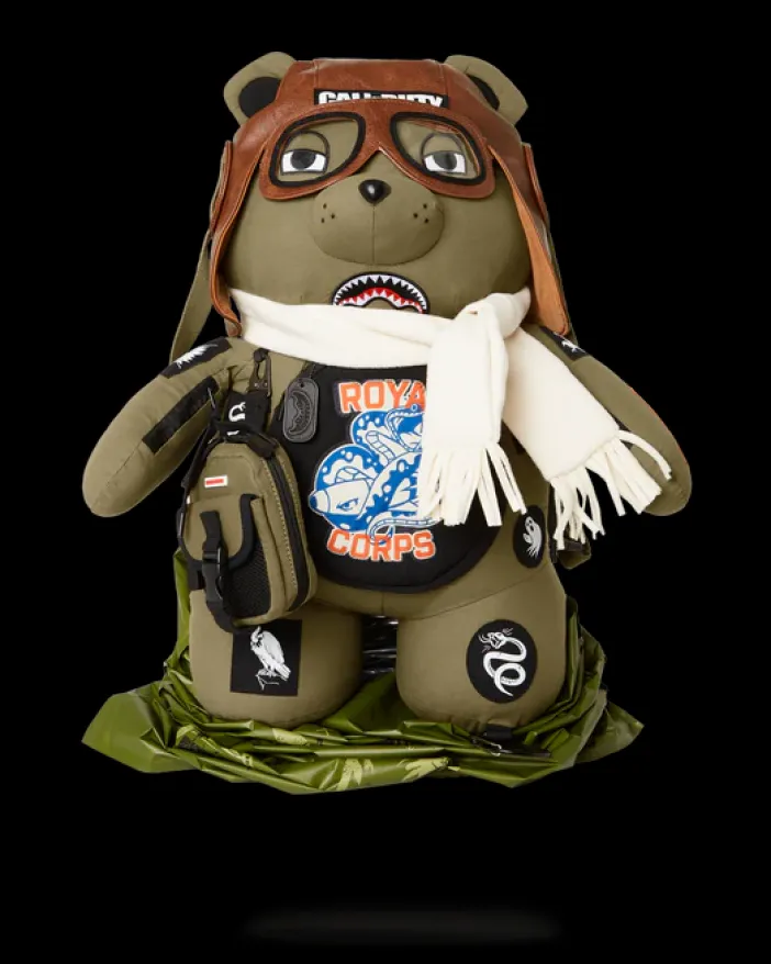 CALL OF DUTY AVIATOR FEARLESS MONEYBEAR TEDDYBEAR BACKPACK>SPRAYGROUND Sale