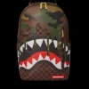 CAMO DRIP SHARKS IN PARIS BACKPACK (DLXV)>SPRAYGROUND Sale