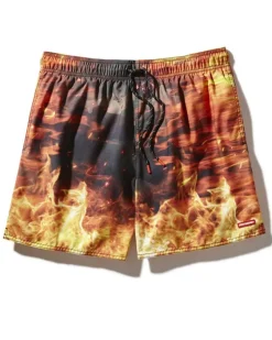 CAMO FIRE SHOTO SWIM TRUNKS>SPRAYGROUND