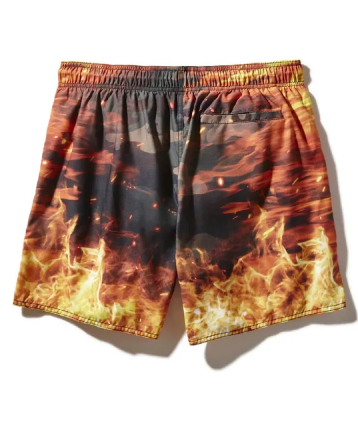 CAMO FIRE SHOTO SWIM TRUNKS>SPRAYGROUND