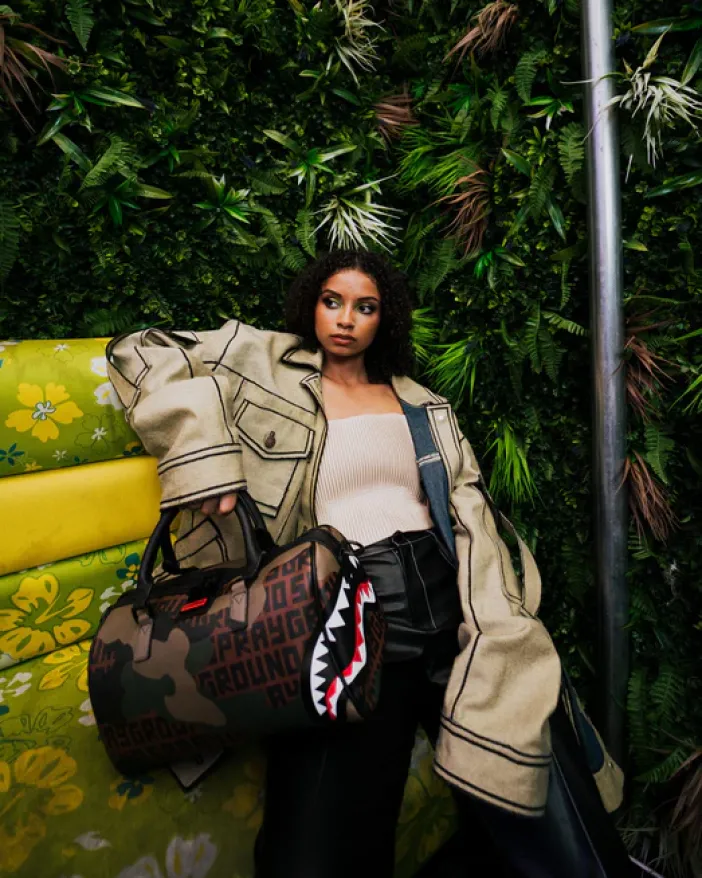 CAMO INFINITI MINI DUFFLE>SPRAYGROUND