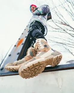 CAMO TERRAIN FUERZA COBRA PARATROOPER BOOTS - MADE IN COLOMBIA NUMBERED 1/280 PAIRS><noscript><img width=