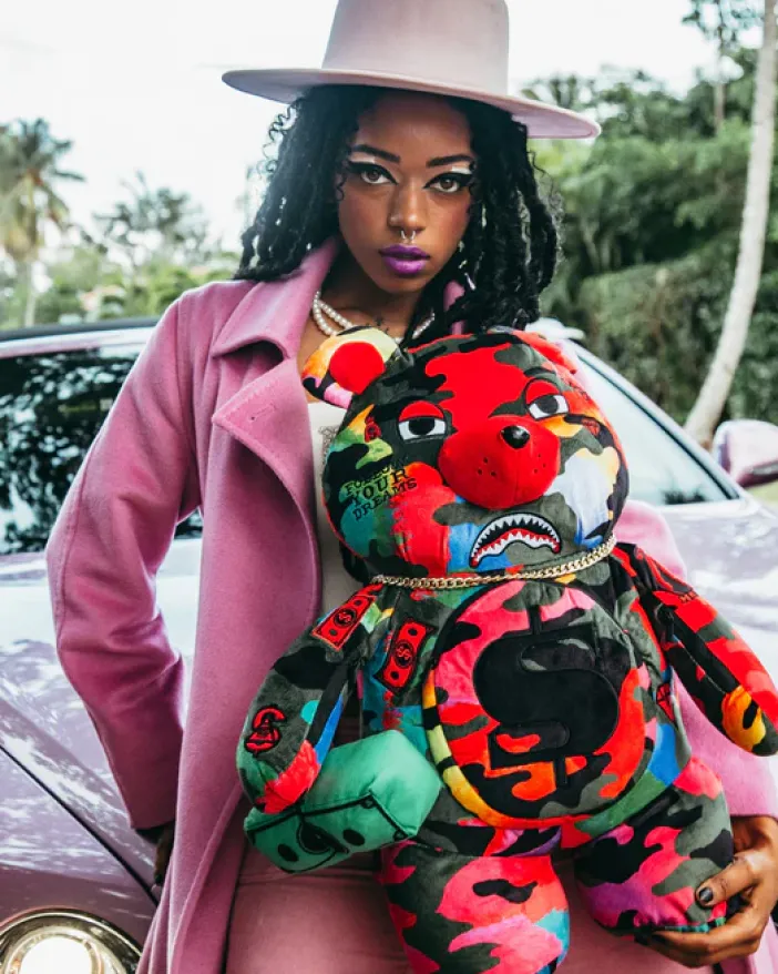 CAMOBURST MONEYBEAR TEDDYBEAR BACKPACK>SPRAYGROUND Outlet