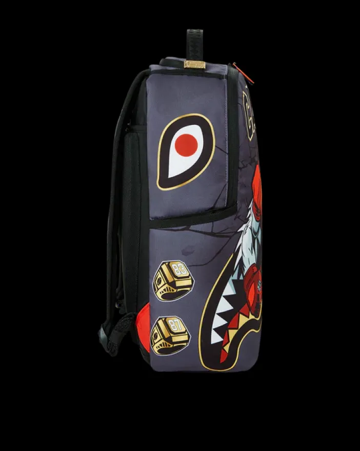 CANES MUSCLE UNIVERSITY OF MIAMI BACKPACK (WITH WARREN SAPP)>SPRAYGROUND