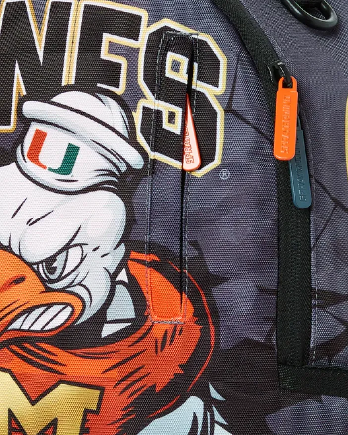 CANES MUSCLE UNIVERSITY OF MIAMI BACKPACK (WITH WARREN SAPP)>SPRAYGROUND