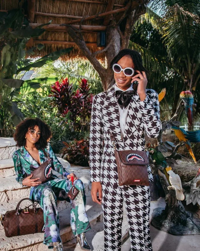 CASHIN CHECKS SHOULDER BAG>SPRAYGROUND Discount