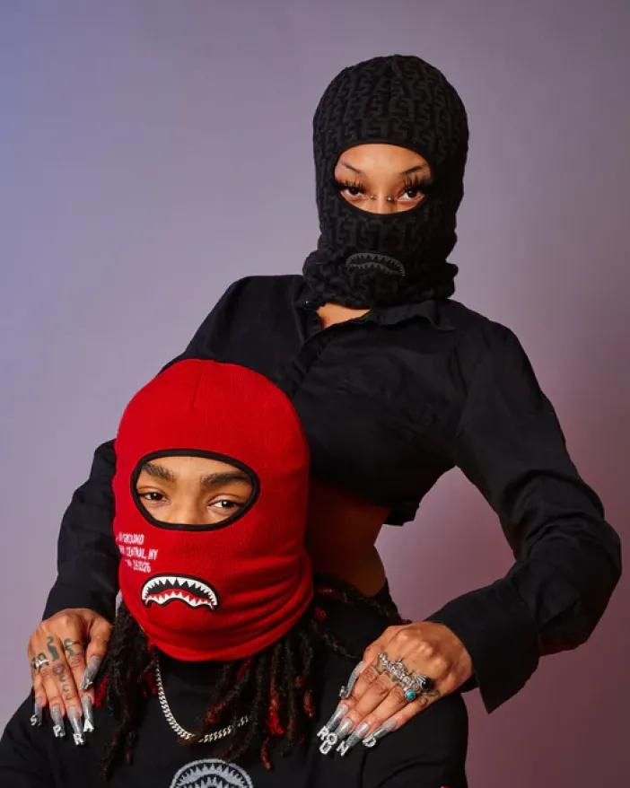 CASHIN CHECKS SKI MASK (GRAY)>SPRAYGROUND Best