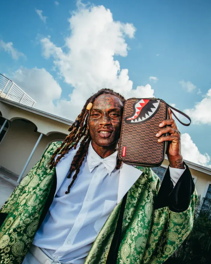CASHIN CHECKS TOILETRY BAG>SPRAYGROUND New