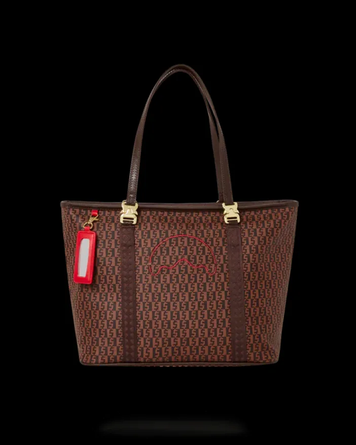 CASHIN CHECKS TOTE>SPRAYGROUND New