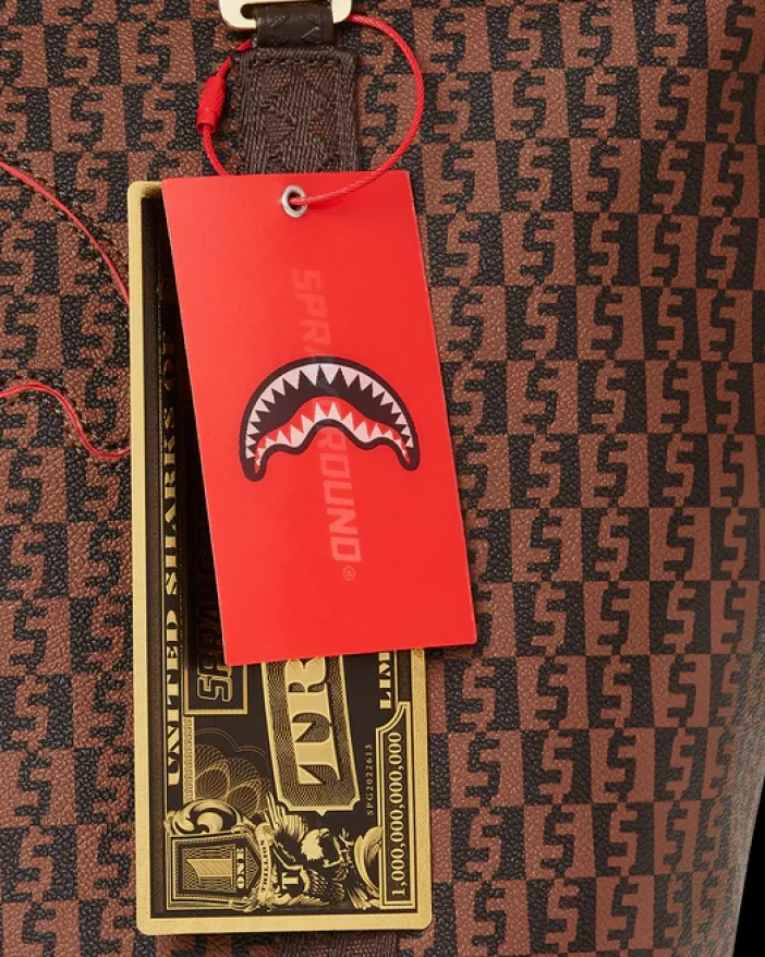 CASHIN CHECKS TOTE>SPRAYGROUND New
