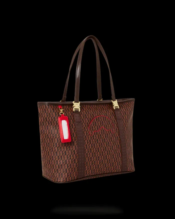 CASHIN CHECKS TOTE>SPRAYGROUND New