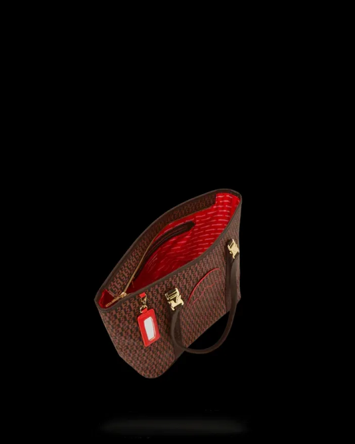 CASHIN CHECKS TOTE>SPRAYGROUND New