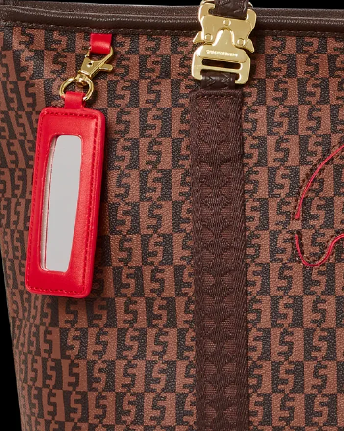 CASHIN CHECKS TOTE>SPRAYGROUND New