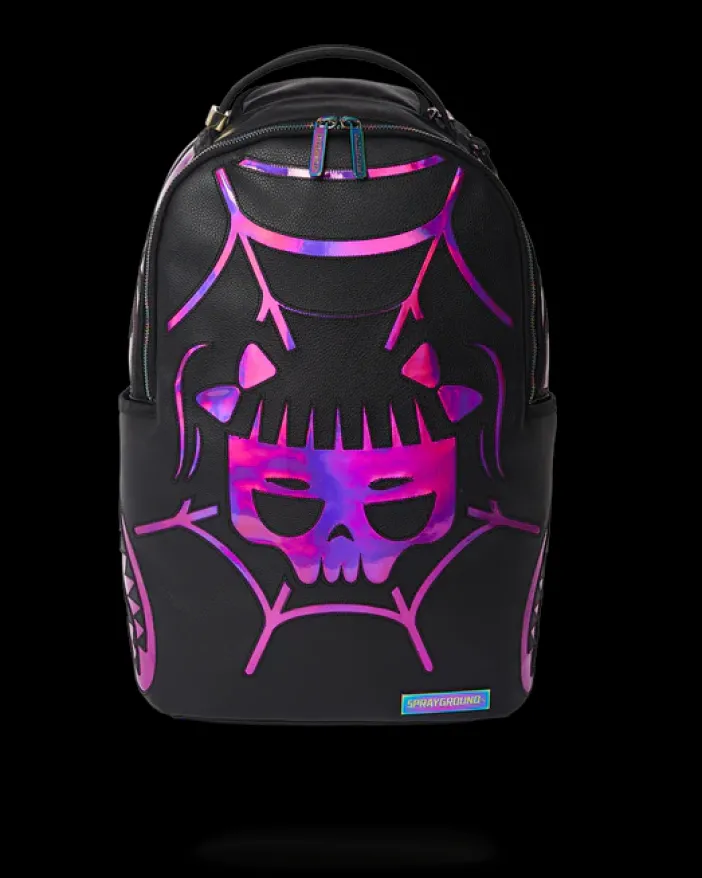 CAZZU IRIDESCENT CUT u0026 SEW SPIDER SKULL SHARK BACKPACK (DLXV)>SPRAYGROUND Best