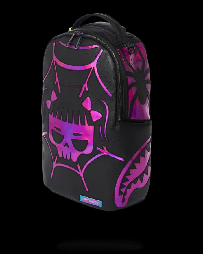 CAZZU IRIDESCENT CUT u0026 SEW SPIDER SKULL SHARK BACKPACK (DLXV)>SPRAYGROUND Best