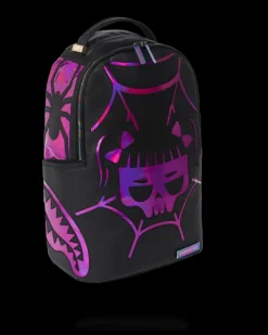 CAZZU IRIDESCENT CUT u0026 SEW SPIDER SKULL SHARK BACKPACK (DLXV)><noscript><img width=