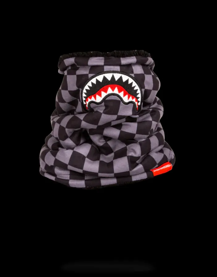 CHECKERED SHARK NECK WARMER>SPRAYGROUND